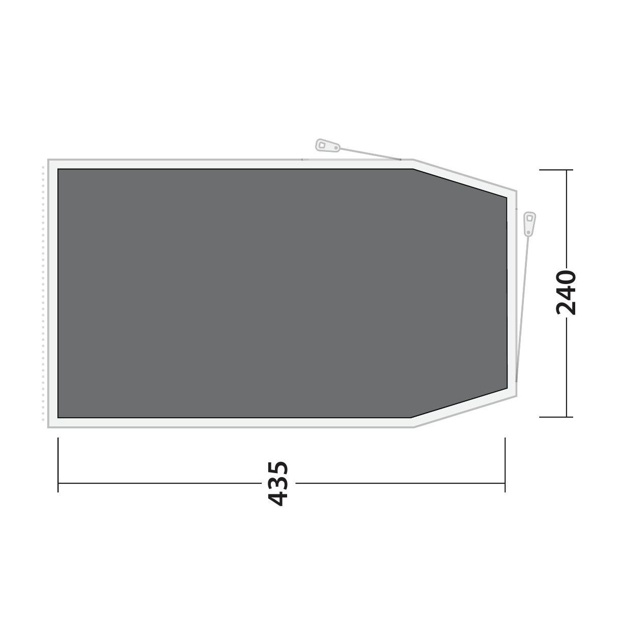 Outwell Zeltunterlage fuer Familienzelt Blackwood 4 - 171022