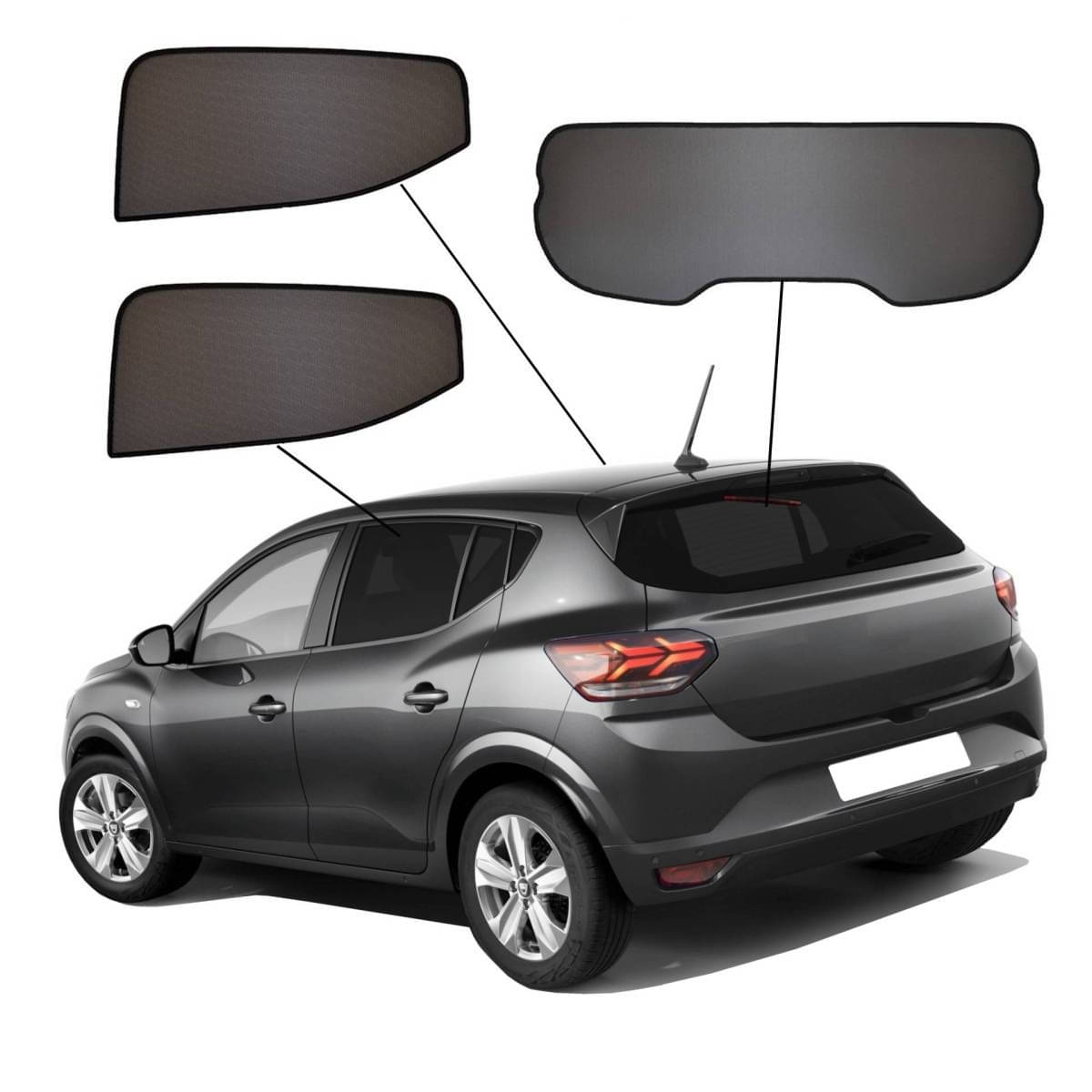 WINDESA SunClip Sonnenschutz - Sichtschutz Dacia Sandero ab Bj. 2021 Set AC - sun-10415ac