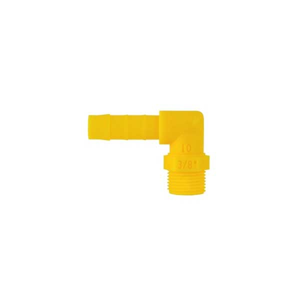 LILIE Trinkwassersystem WeissGELB Winkel-Einschraubtuelle 90° 12 mm ⅜- 5er-Set
