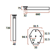 Lippert Gelenkstuetzfuss ASTRO 3 - 2021104532