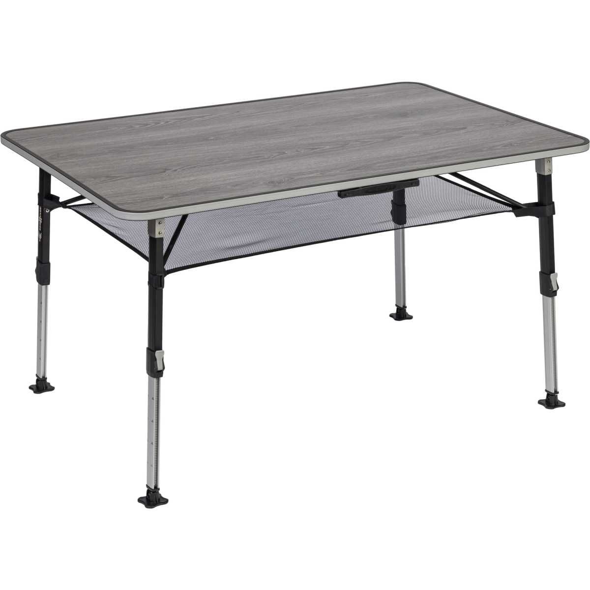 BRUNNER Campingstuhl ARAVEL VITACHIC 3D - L Salt-Pepper 4er-Set - Tisch ELU NG 120x80 cm - 0404065N.C42L 0406043N