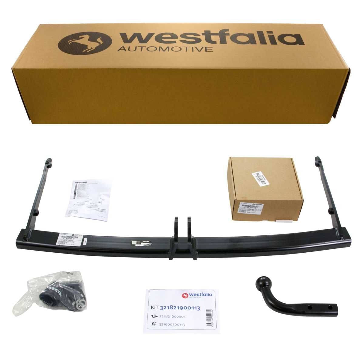 WESTFALIA Starre Anhängerkupplung VW Passat Variant/Limo B7 08/10-12/14 im Set inkl. E-Satz Westfalia Starre Anhaengerkupplung fuer VW Passat Variant-Limousine -B7- -BJ 08-2010-12-2014- VW Passat CC -BJ 11-2011-12-2016- - im Set mit 13-pol. fahrzeugspezifischem Elektrosatz - 321821900113