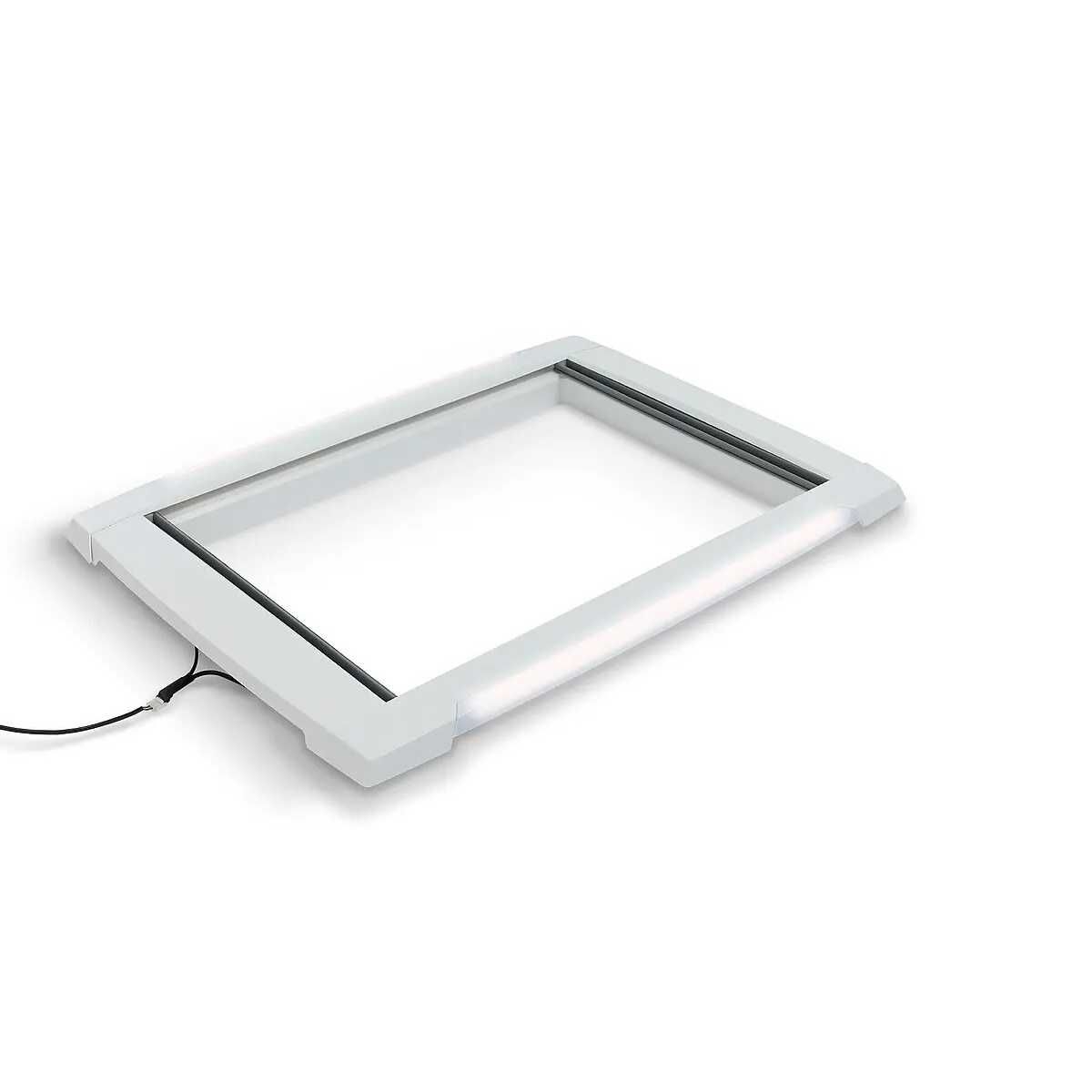 MPK Innenrahmen Doppelplissee fuer MPK Dachhauben 70 x 50 cm cremeweiss mit LED - 7550.22PLW-K