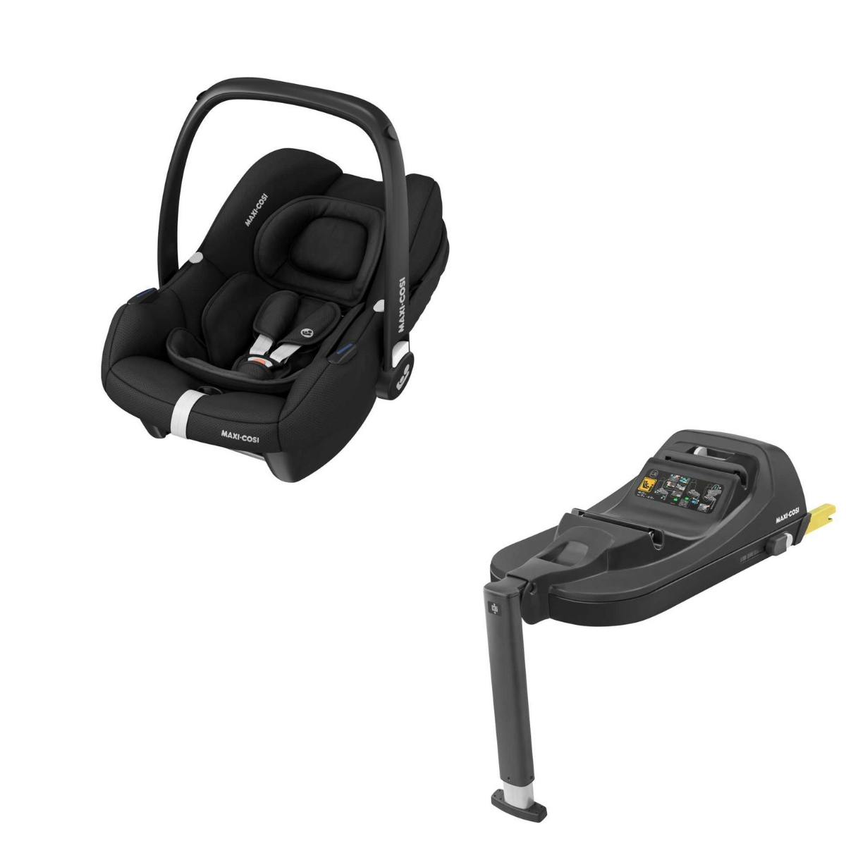 MAXI-COSI Babyschale CABRIOFIX i-Size Essential Black - Basisstation CABRIOFIX i-Size - 8558672112 8007057111