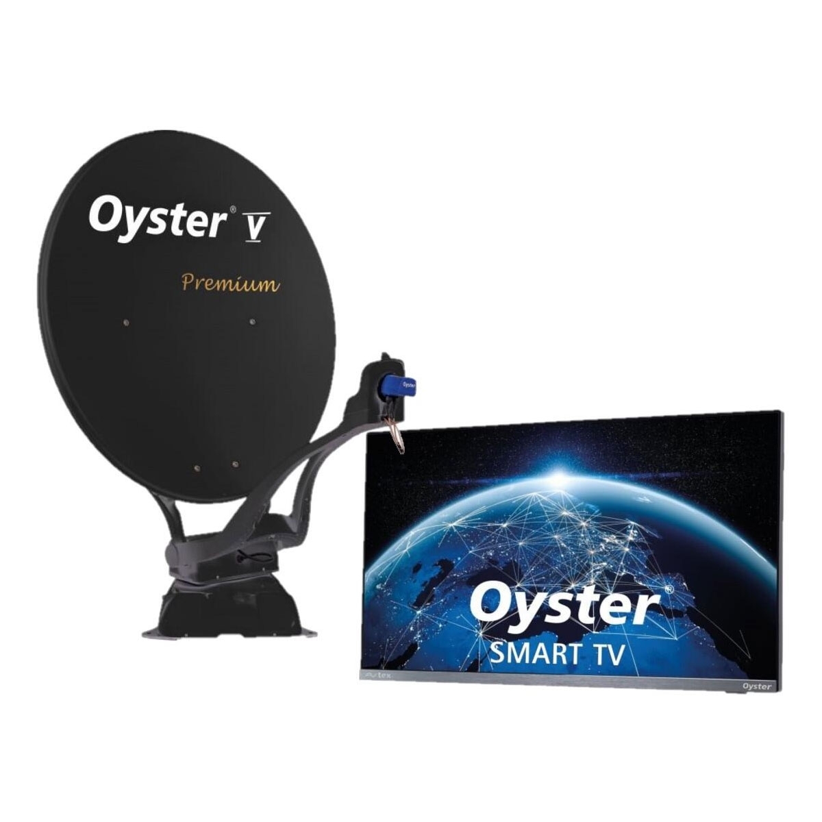 TEN HAAFT Oyster V Premium SAT-Anlage Single anthrazit mit Oyster Smart TV 24- -60 cm- - 1-0044-4507 1-004.6443