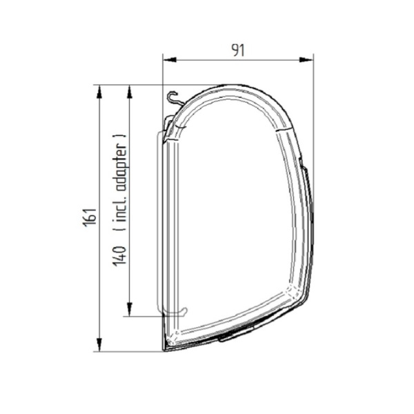 THULE Markise 5200 Saphir blau 400 cm Gehaeuse weiss Art- Nr. 301054