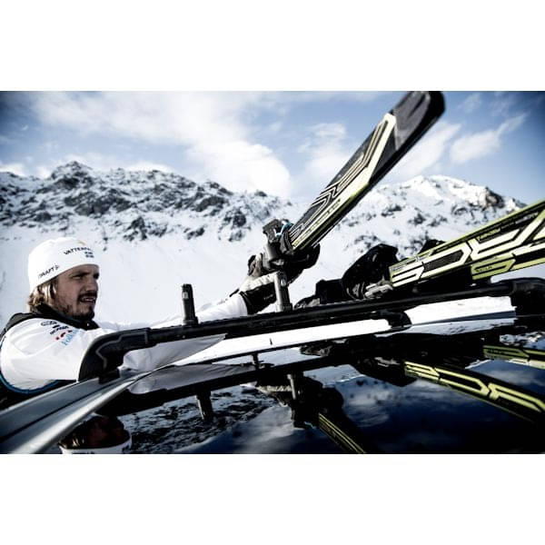 Thule SkiClick - 729102 - THULE SkiClick 7291 Skihalter Wandhalter fuer 1 Paar Langlaufskier