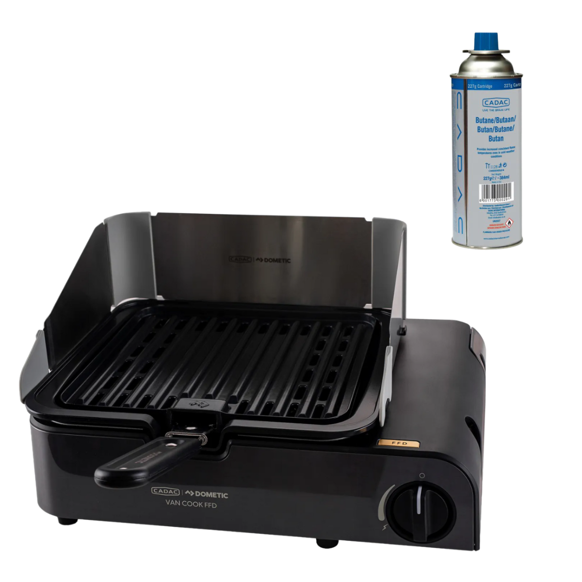 CADAC Van Cook FFD BBQ Plate inkl. Ventilkartusche 227g - 1025-25-UN CAN220GS2-N