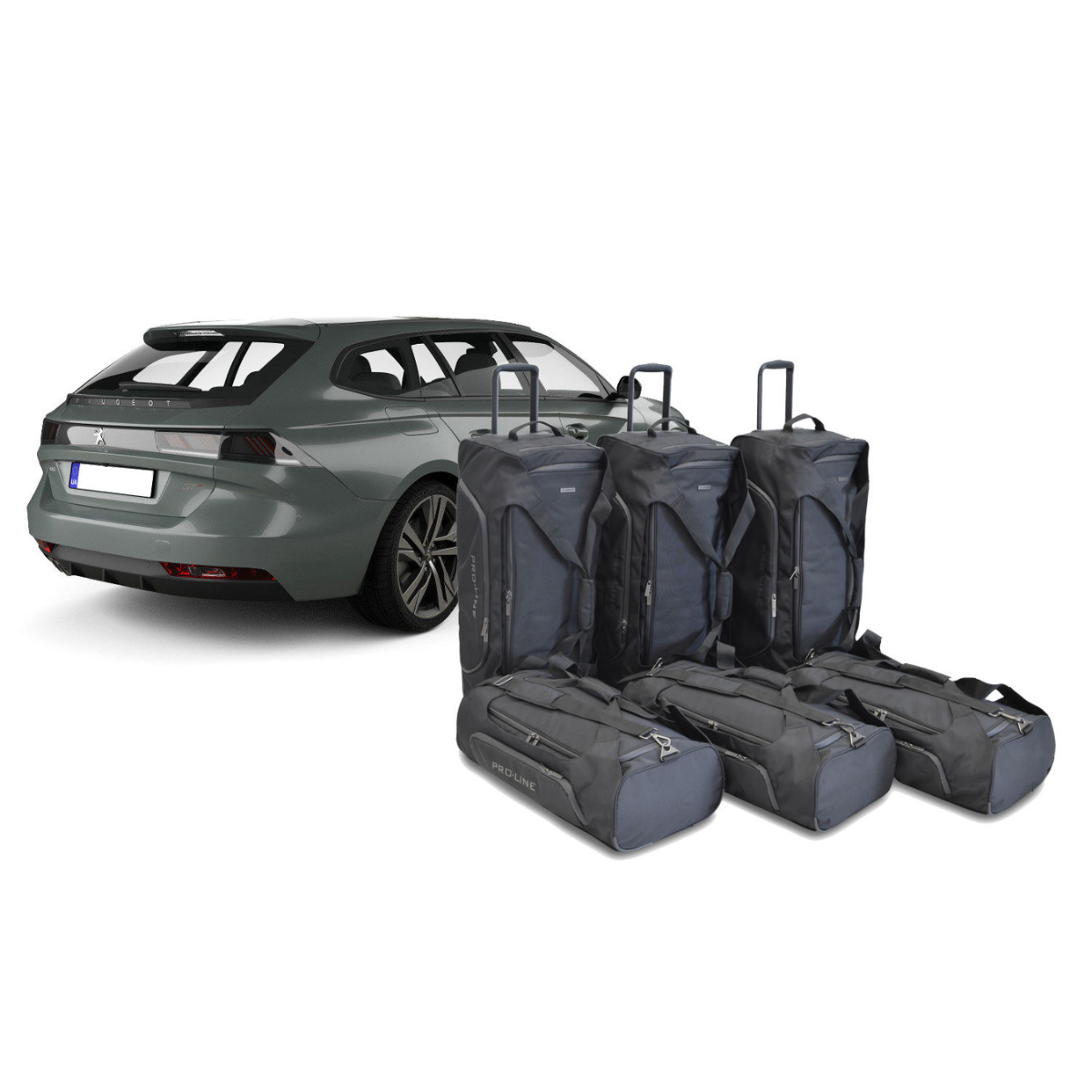 Car Bags Pro-Line P12201SP Peugeot 508 SW Bj- 19- heute Reisetaschen Set- Auf Ihr Auto massgeschneidert- Das Original