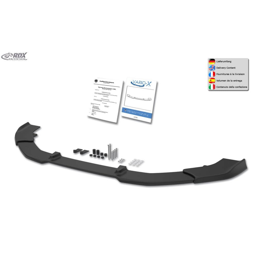 RDX Frontspoiler Frontlippe VARIO-X fuer VW Caddy 2K Bj. 2015-2020 V2 - RDFAVX30137