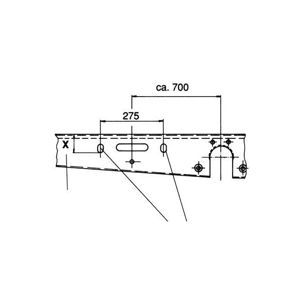 AL-KO Ersatzradhalter Typ A 1050 - 1250 mm Art- Nr. 1555934