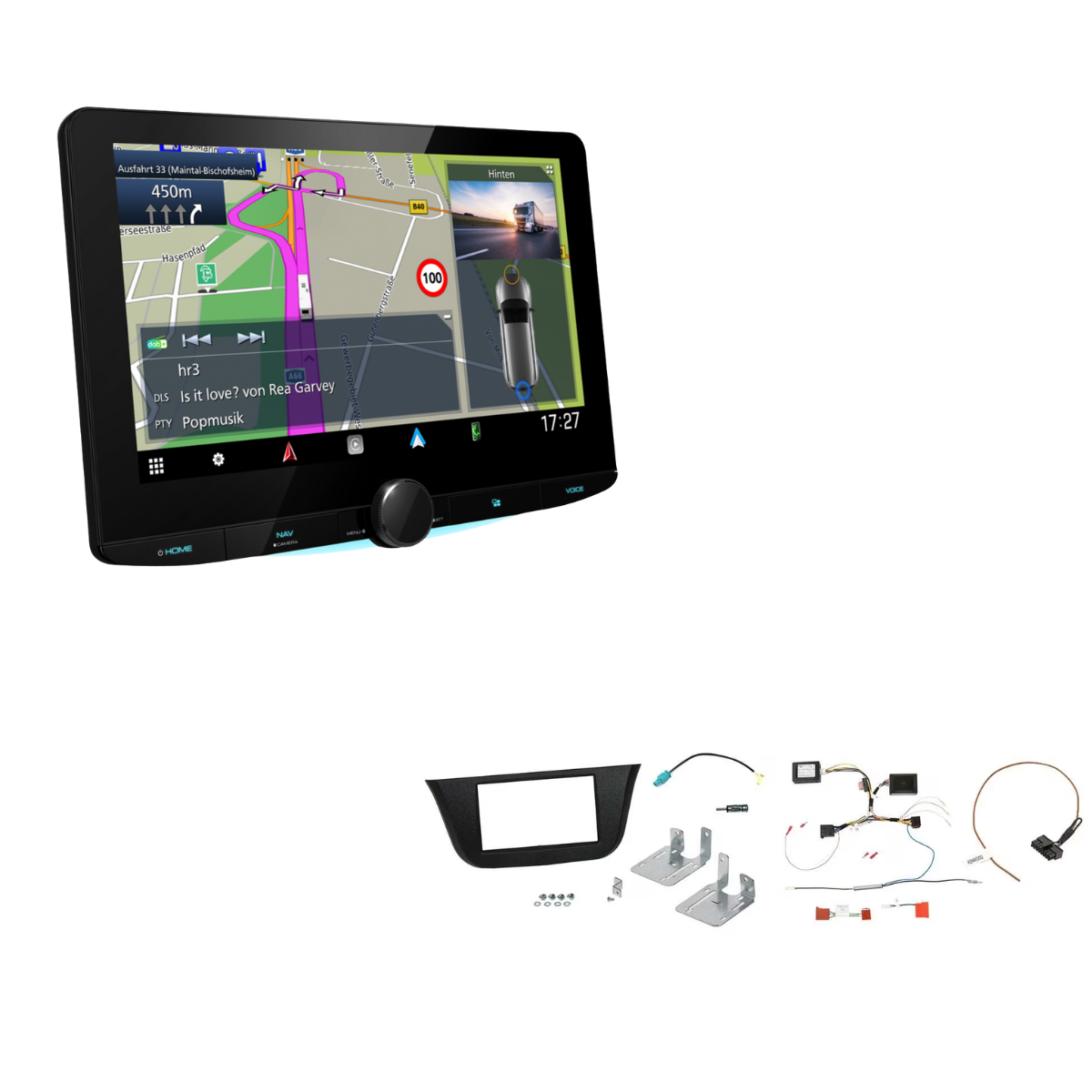 KENWOOD DNR992RVS inkl- Installations-Kit mit LFB fuer Iveco Daily ab Bj. 2019
