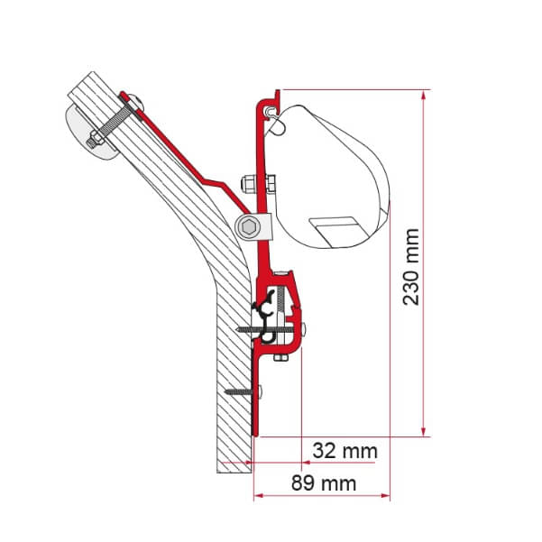 FIAMMA Adapter Kit Eriba Touring fuer Markise F35 98655Z009