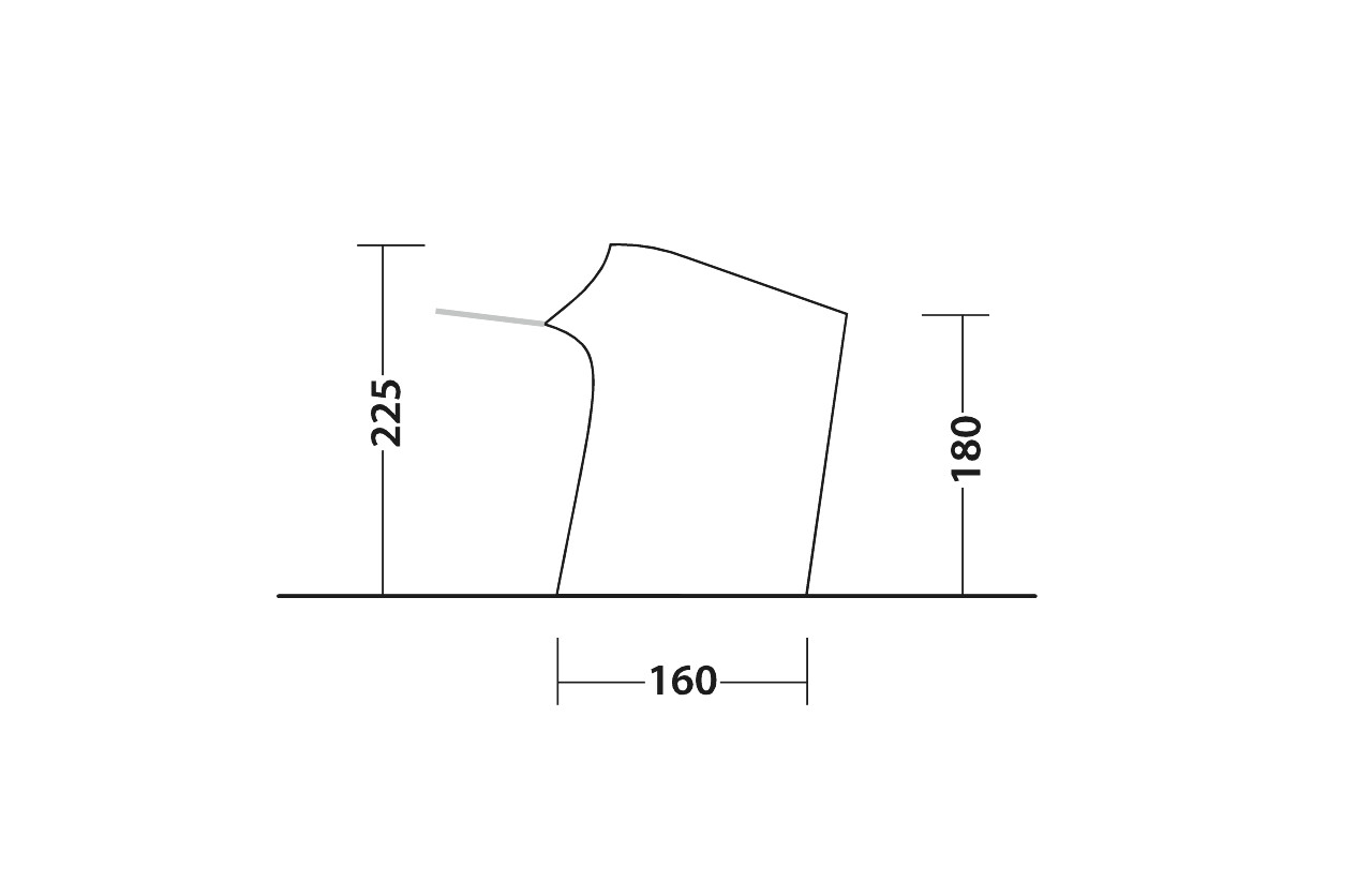 Outwell Lounge Zelt Connector M 300 x 160 cm grau-schwarz - 111342