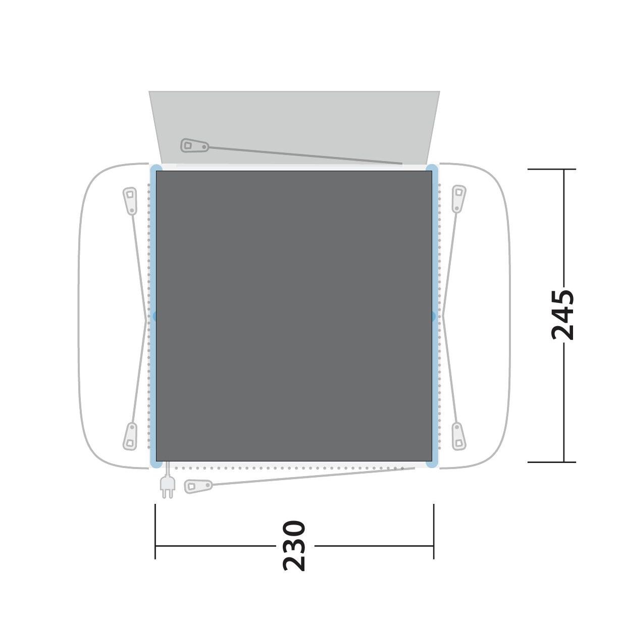 Outwell Zeltunterlage fuer Busvorzelt Crossville 250SA - 170975