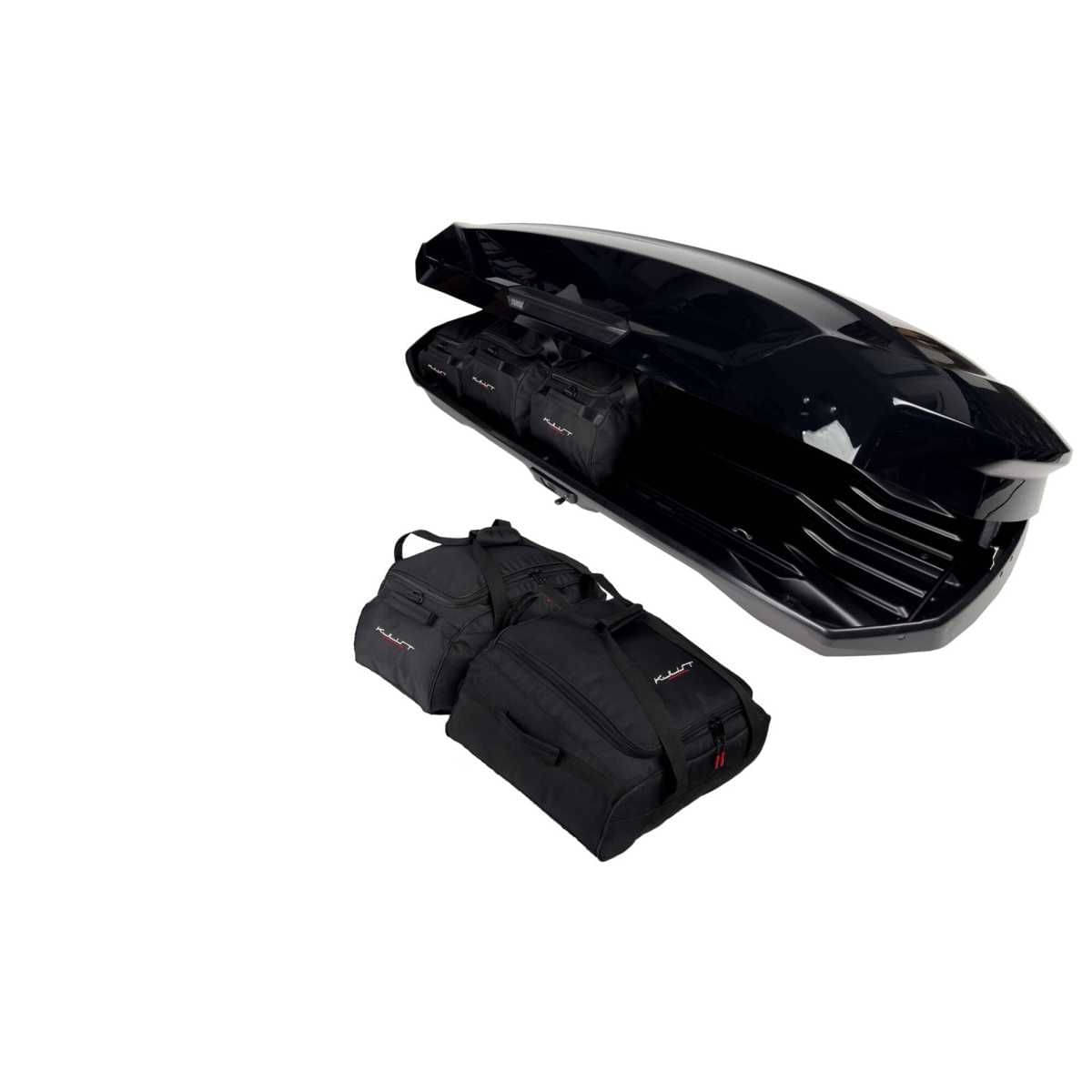 KJUST Dachboxen Taschen Set fuer Dachbox THULE MOTION 3 XXL 5er-Set - 13169