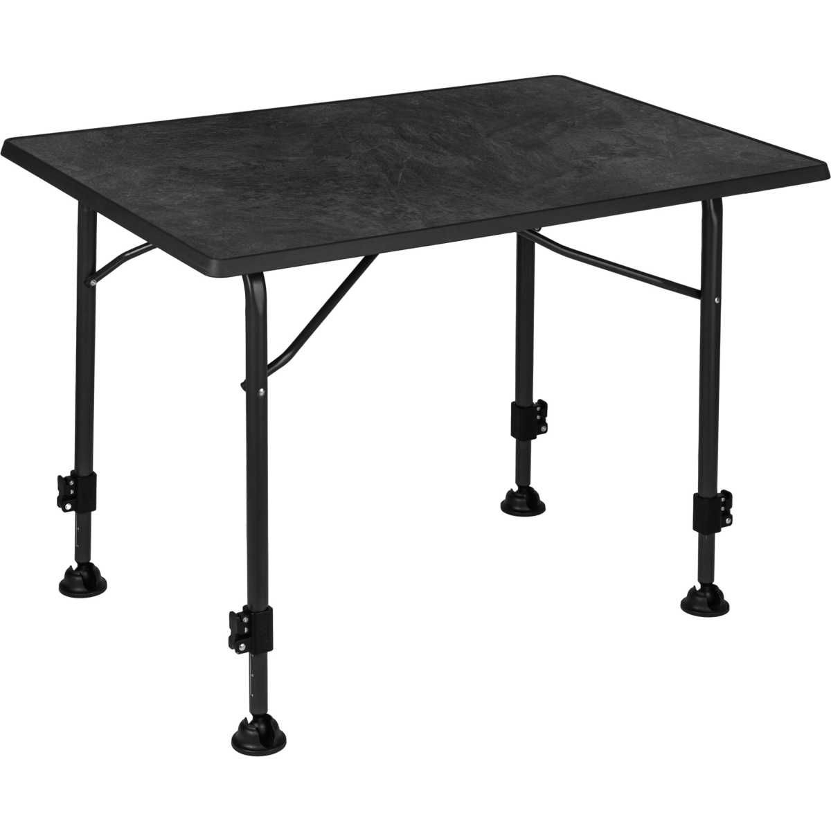 BRUNNER Campingstuhl SKYE 3D Hellgrau 2er-Set - Tisch LINEAR 80x60 cm Black - 0404063N-C06 0406036N.C69