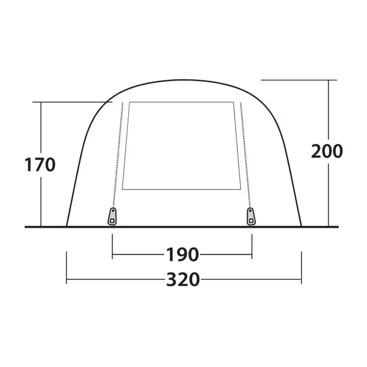 Outwell Familienzelt Hornet 5 Air - 111607