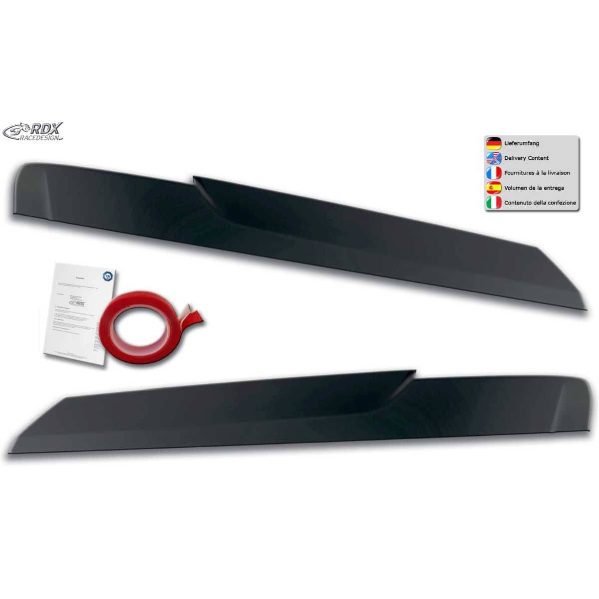 RDX Racedesign Scheinwerferblenden fuer VW Crafter - MAN TGE -2017-heute- Boeser Blick - RDSB177