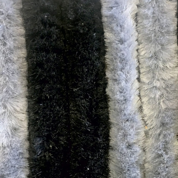 Tuervorhang ARISOL Chenille Flauschvorhang 70 x 205 cm hgrau-dgrau