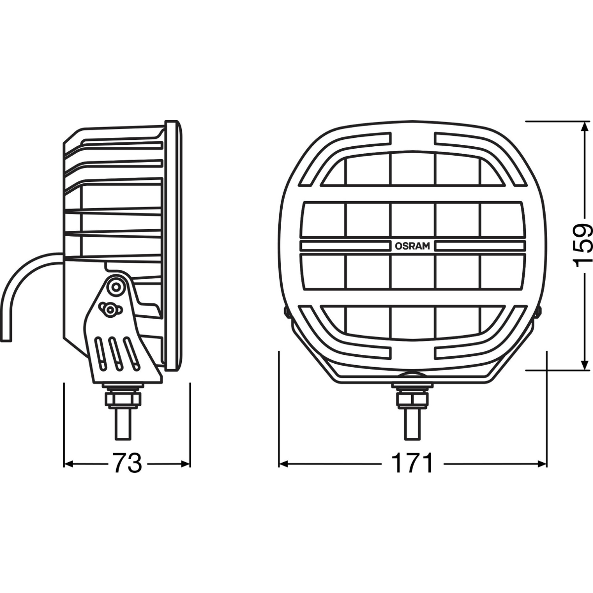 OSRAM LEDriving® Cube MX180-CB AMBER EXTREME Arbeitscheinwerfer - LEDDL136-CB X