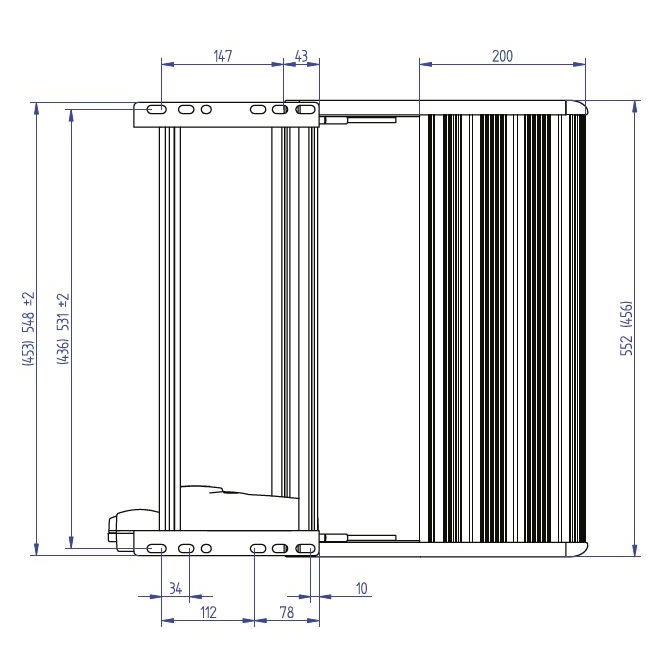 Thule Single Step 12V - 550 - 309968 - Einstiegstufe THULE Single Step 12V 550 Alu