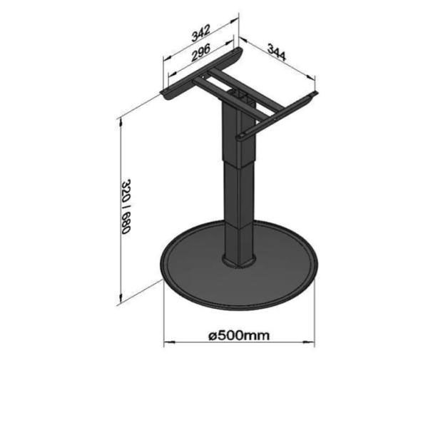 ILSE TECHNIK Freistehendes Klick-Klack Liftgestell 5883 anthrazit - 5883 A06V