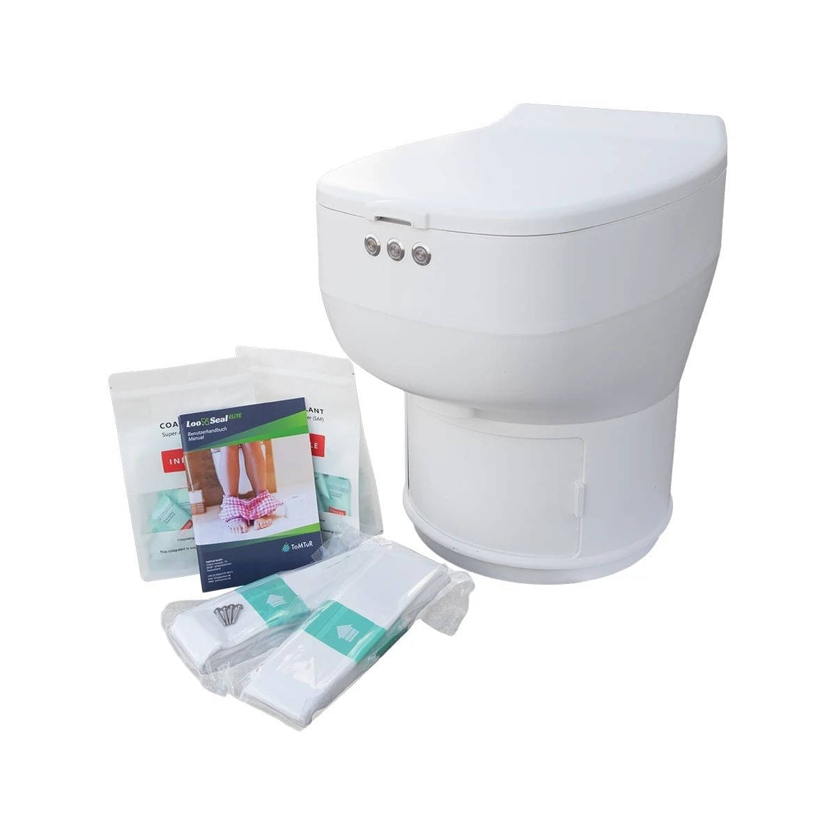 LooSeal ELITE Premium Verschweisser‐Toilette zum Festeinbau Weiss - VT-LS-004