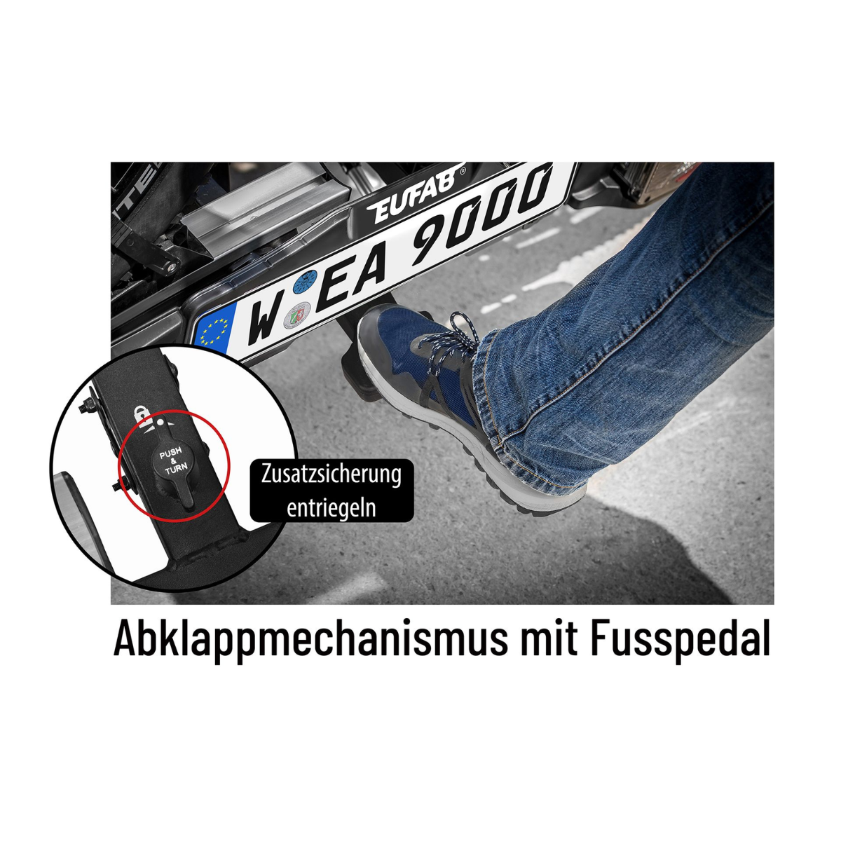 Fahrradtraeger EUFAB Bike Lift 11535 elektrische Liftfunktion