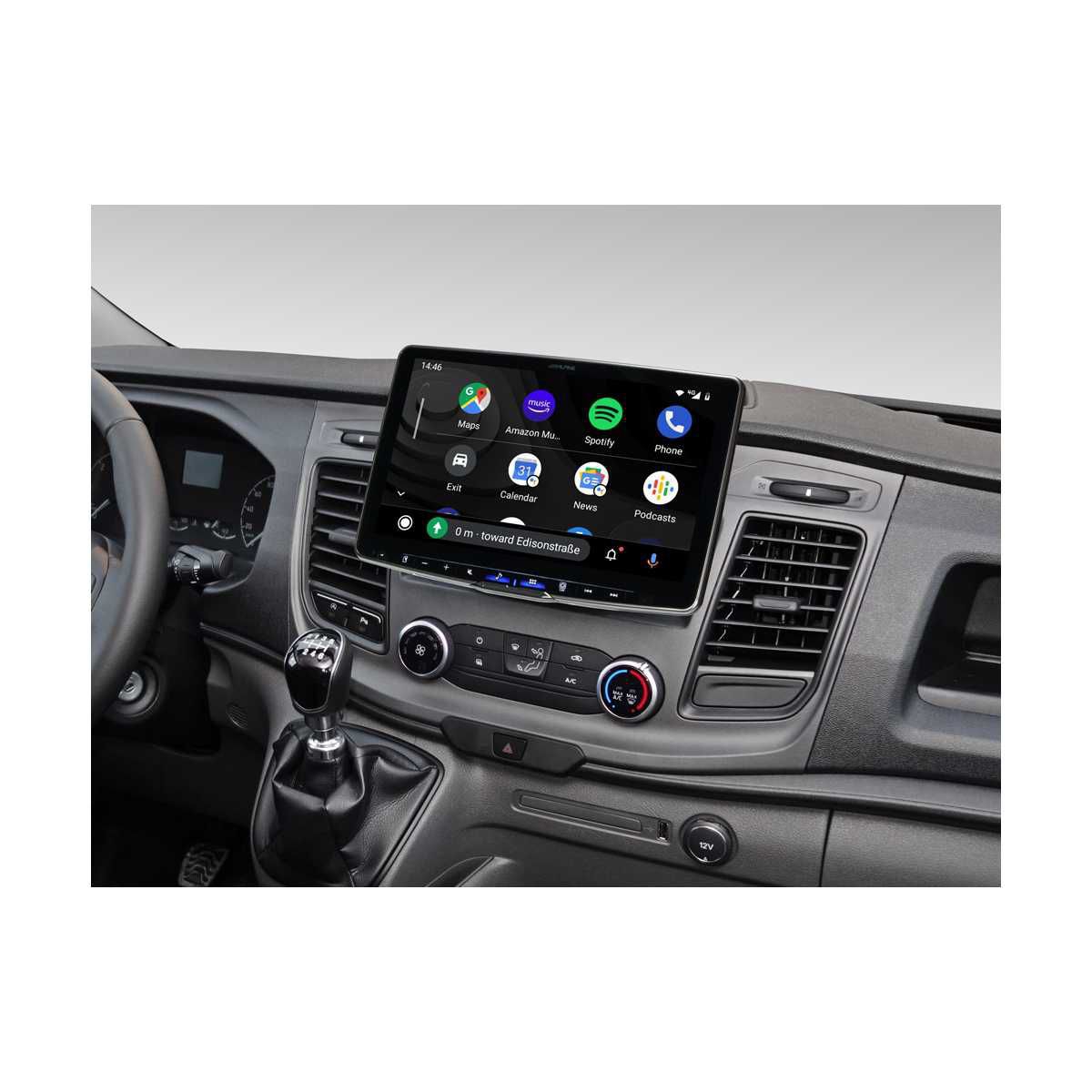 ALPINE HALO 11 Digital-Media-Station Ford Transit Custom ab Bj. 2018 iLX-F115TRA