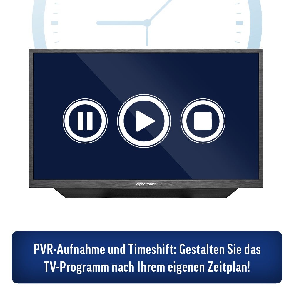 ALPHATRONICS SLA-27 DW SMART TV 27- -68 cm- Triple Tuner- DVD- BT 5.0- schwarz - 990979