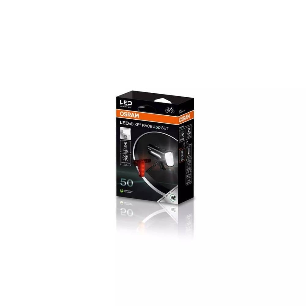 OSRAM LEDsBIKE® RACE 50 SET Fahrradbeleuchtung OSRAM LEDsBIKE® RACE 50 SET Fahrradbeleuchtung - LEDBL101 SET