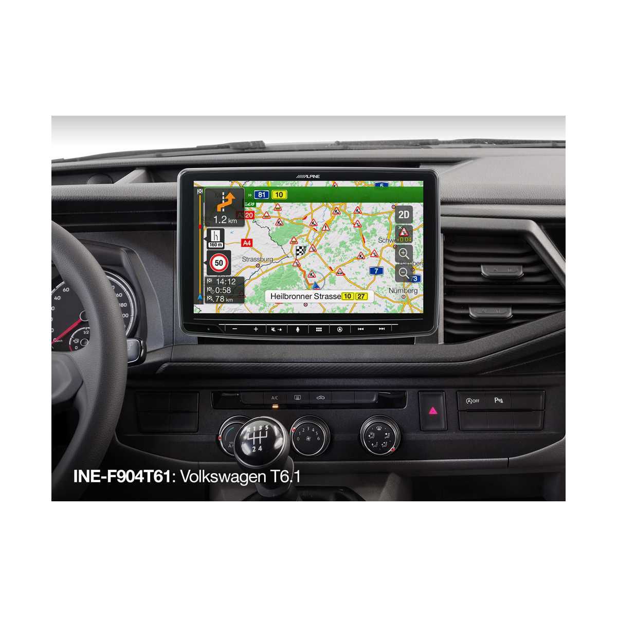 ALPINE Halo 9 Navigationssystem VW T6.1 INE-F904T61