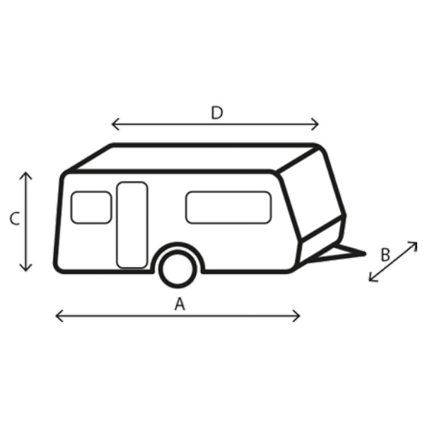 BRUNNER Caravan Cover 6M 500 - 550 cm Schutzhuelle fuer Wohnwagen 7241462N