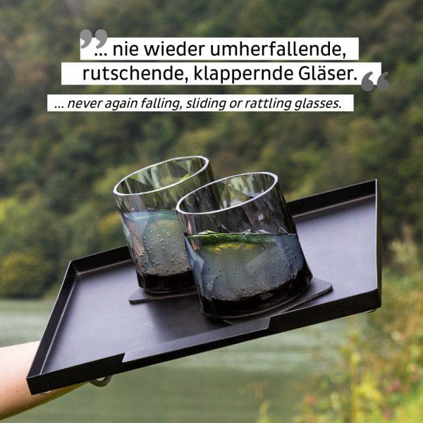 SILWY Magnet Kunststoffglaeser TUMBLER -2er Set- Hightech grey KO-WH-G-2