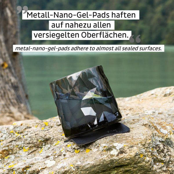 SILWY Magnet Kunststoffglaeser TUMBLER -2er Set- Hightech grey KO-WH-G-2