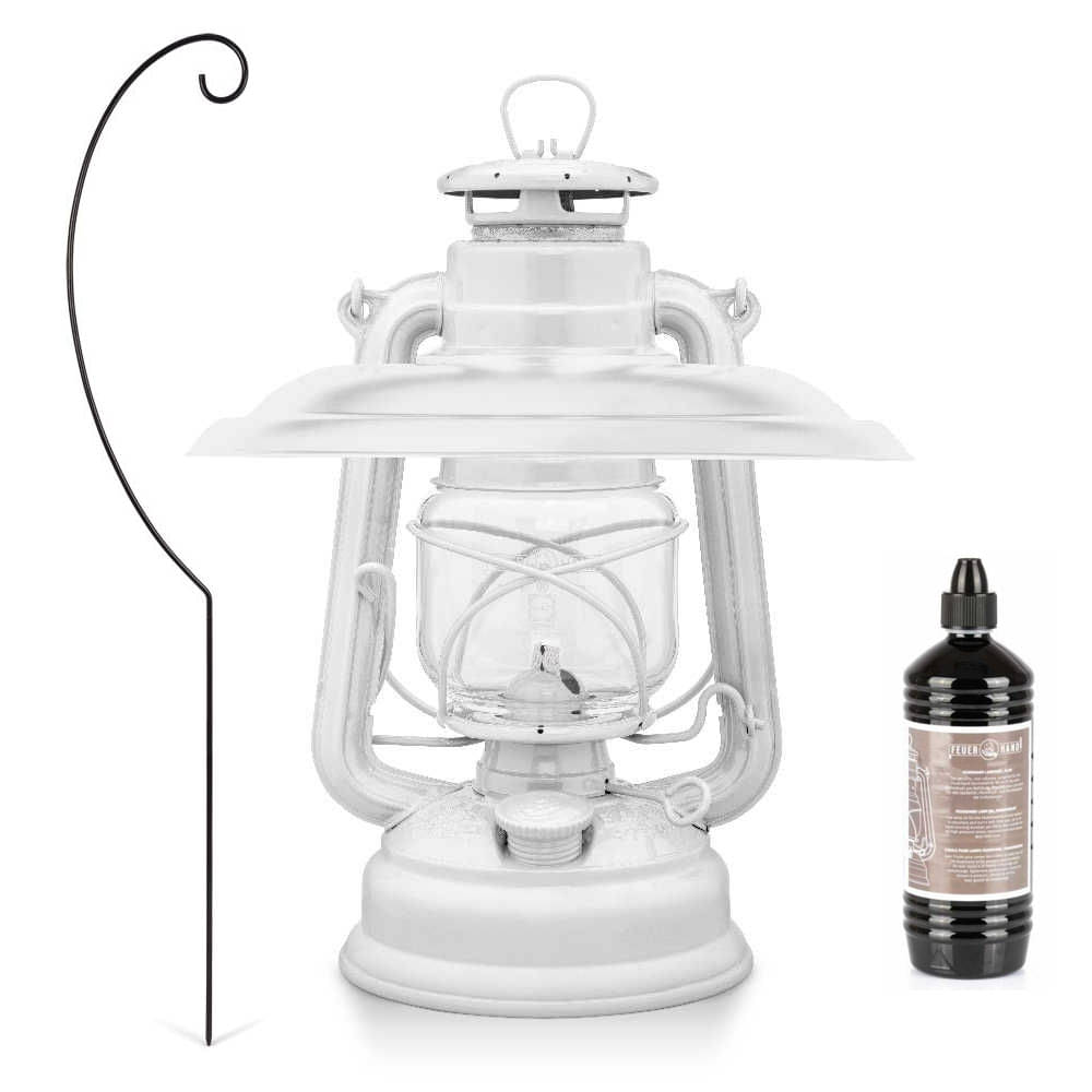 FEUERHAND Sturmlaterne 276 Pure White Komplett-Set 4.0