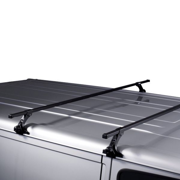 Thule Dachtraeger fuer ROVER Acclaim 4-Tuerer Stufenheck Regenrinne- Kompletter THULE Dachtraeger mit SquareBar Stahl Vierkantprofilen. Jetzt mit neuen SquareBar Profilen -Markteinfuehrung im Jahr 2018-