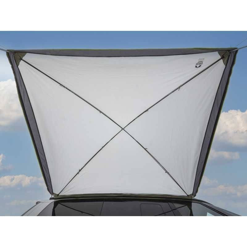 REIMO TENT Sonnenvordach PALM BEACH 2 - 300 x 240 cm - Grau-Lime - 900152