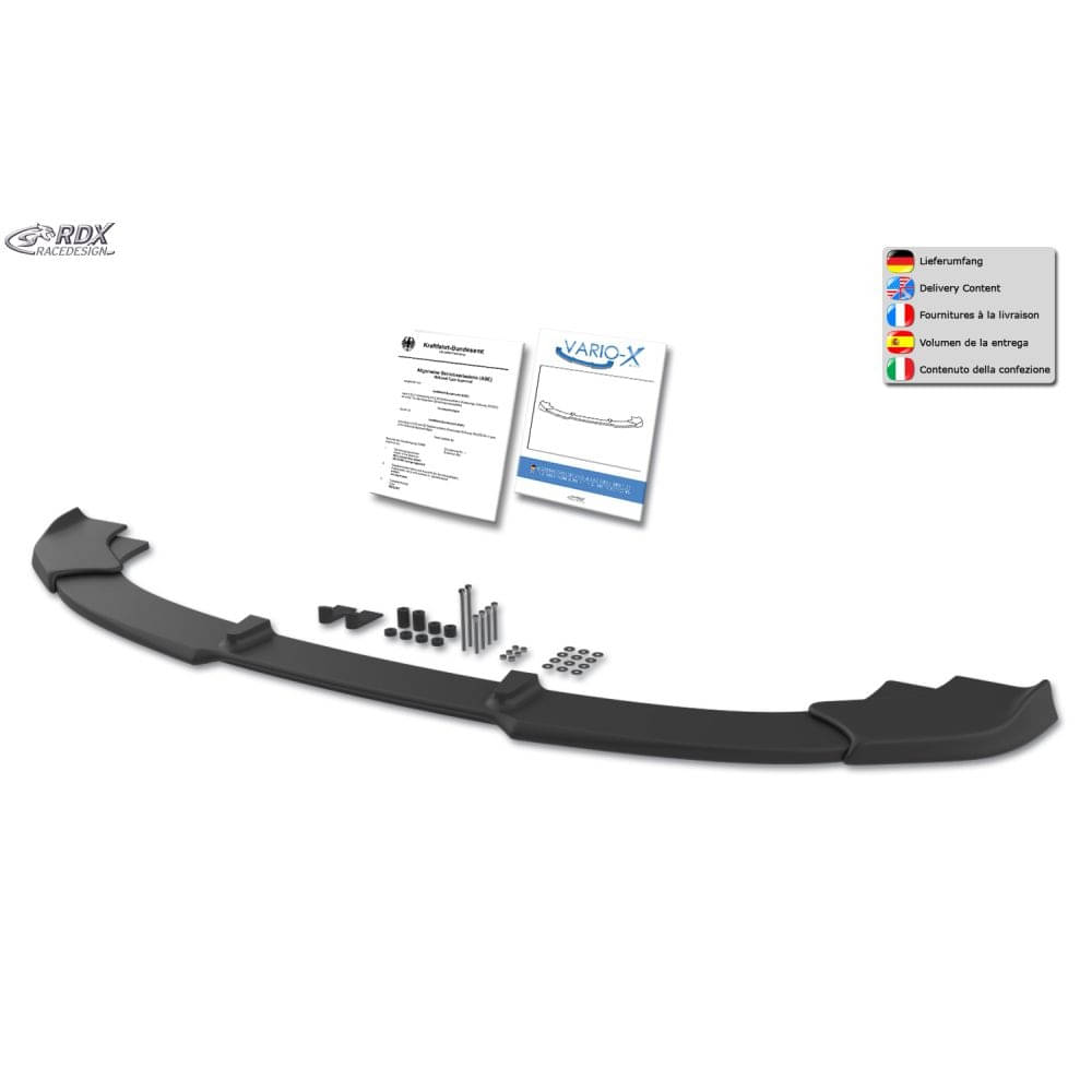 RDX Frontspoiler Frontlippe VARIO-X fuer RENAULT Master - OPEL Movano Bj. 2010-2019 - RDFAVX30229