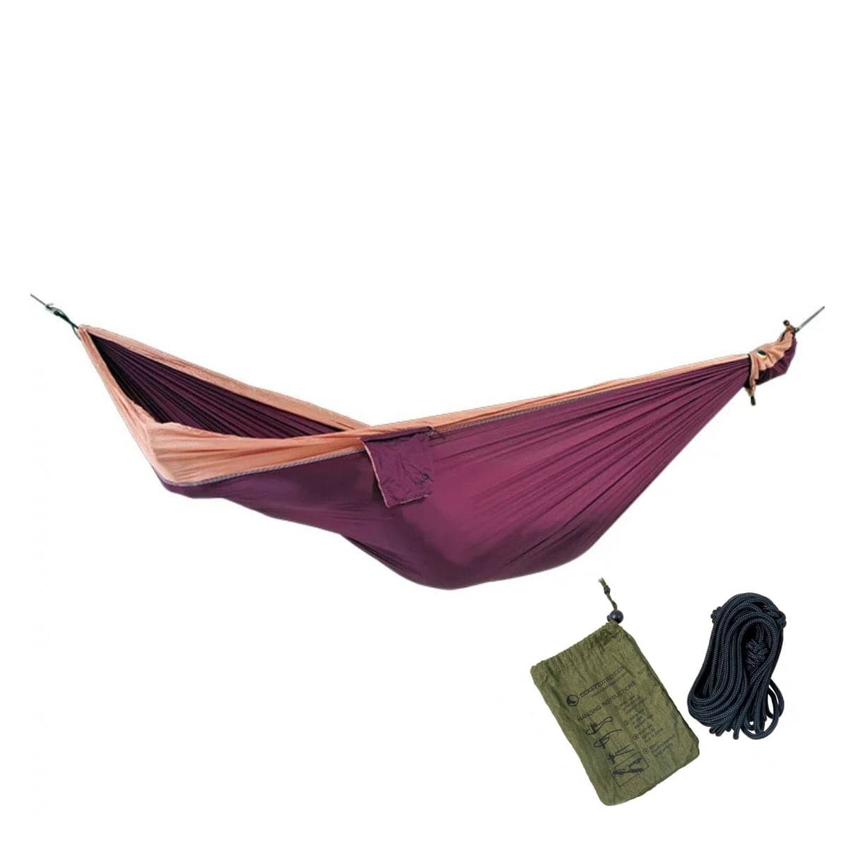 TICKET TO THE MOON Original Hammock Hängematte Plum / Peach inkl. Nautical Ropes TICKET TO THE MOON Original Hammock Haengematte Plum - Peach inkl. Nautical Ropes - TMO7876 TMROPE