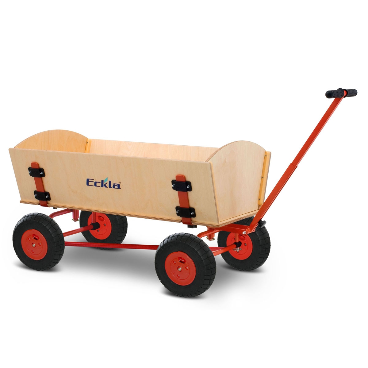 ECKLA Bollerwagen EcklaTrak Fun Long 100 cm mit Hinterachslenkung und pannensicheren Reifen 77906