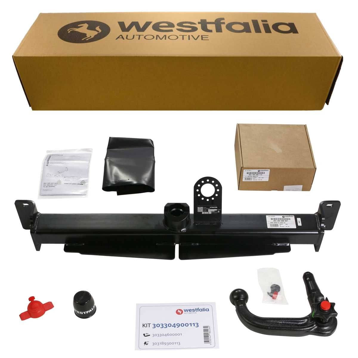 WESTFALIA Abnehmbare Anhängerkupplung BMW X3 E83 09/2003-12/2011 Set inkl. 13-pol. fahrzeugsp E-Satz Westfalia Abnehmbare Anhaengerkupplung fuer BMW X3 -E83- -BJ 09-2003-12-2011- - im Set mit 13-pol. fahrzeugspezifischem Elektrosatz - 303304900113