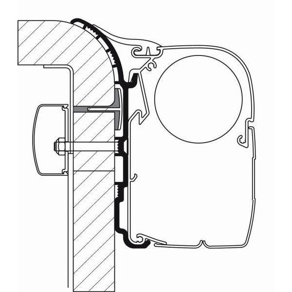 THULE Adapter Kit Buerstner 550 cm fuer Markise 5200 8000 308032