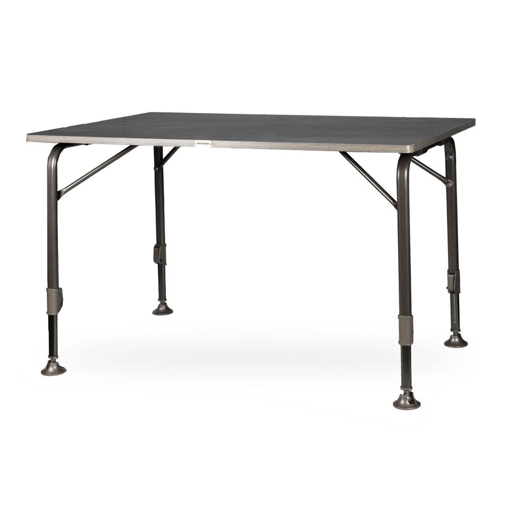 Set 1 Tisch WESTFIELD Moderna Tisch 120 x 80 cm - Avantgarde Series - 101-750 und 2 Stuehle WESTFIELD Noblesse Stuhl charcoal grey - Avantgarde Series - 101-101 CG