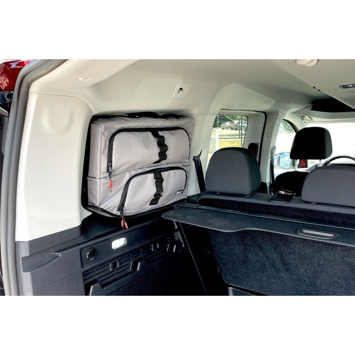 Fenstertaschen-Set FELLEISEN 1x Caddy-5-Tasche fuer VW Caddy 5 - Ford Tourneo Connect kurzer Radstand- Fahrerseite- Hellgrau- ohne Thermomatte TST 0102 28