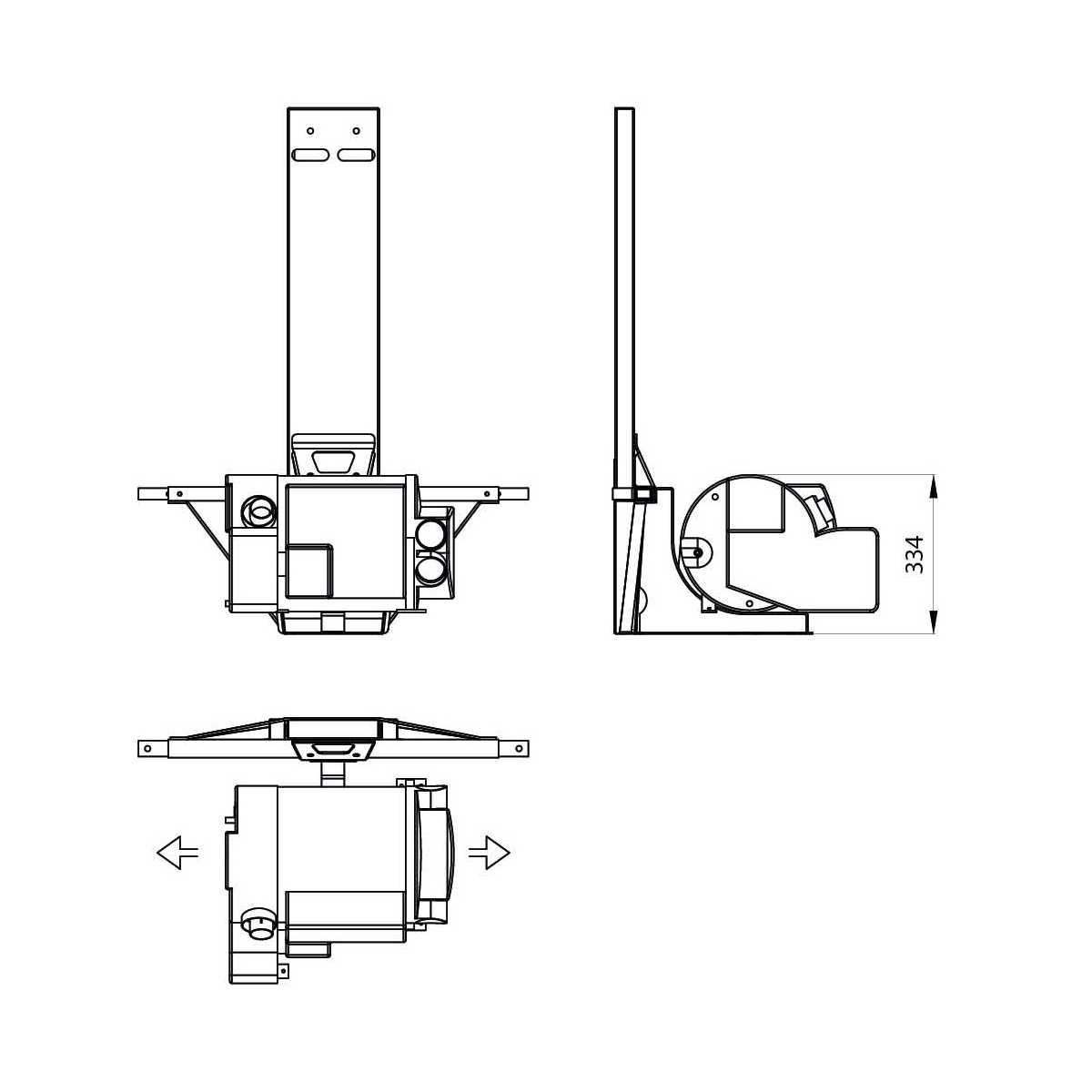 CTA Smart Kit Gurtbock Fiat Ducato ab Bj. 2006 VAN Combi Ready Kit Hoehe 1265 mm - 9SK0210201X00