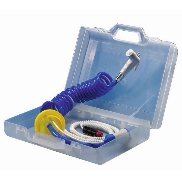 COMET Mobildusche 12 Volt im Koffer