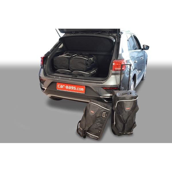 Car Bags V13001S VW T-Roc Bj- 17- tiefer Ladeboden - Reisetaschen Set- Auf Ihr Auto massgeschneidert- Das Original