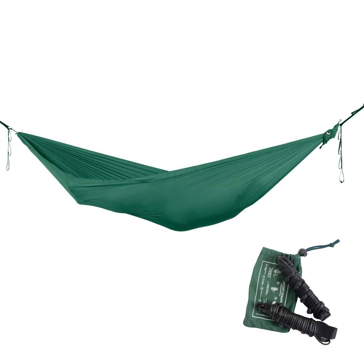 TICKET TO THE MOON Lightest Hammock Haengematte Forest Green inkl. Lightest Straps - TMLR51 TMLSTRAP